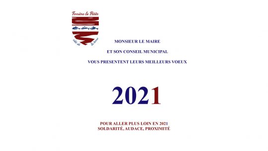 1er Janvier 2021: Vœux du maire