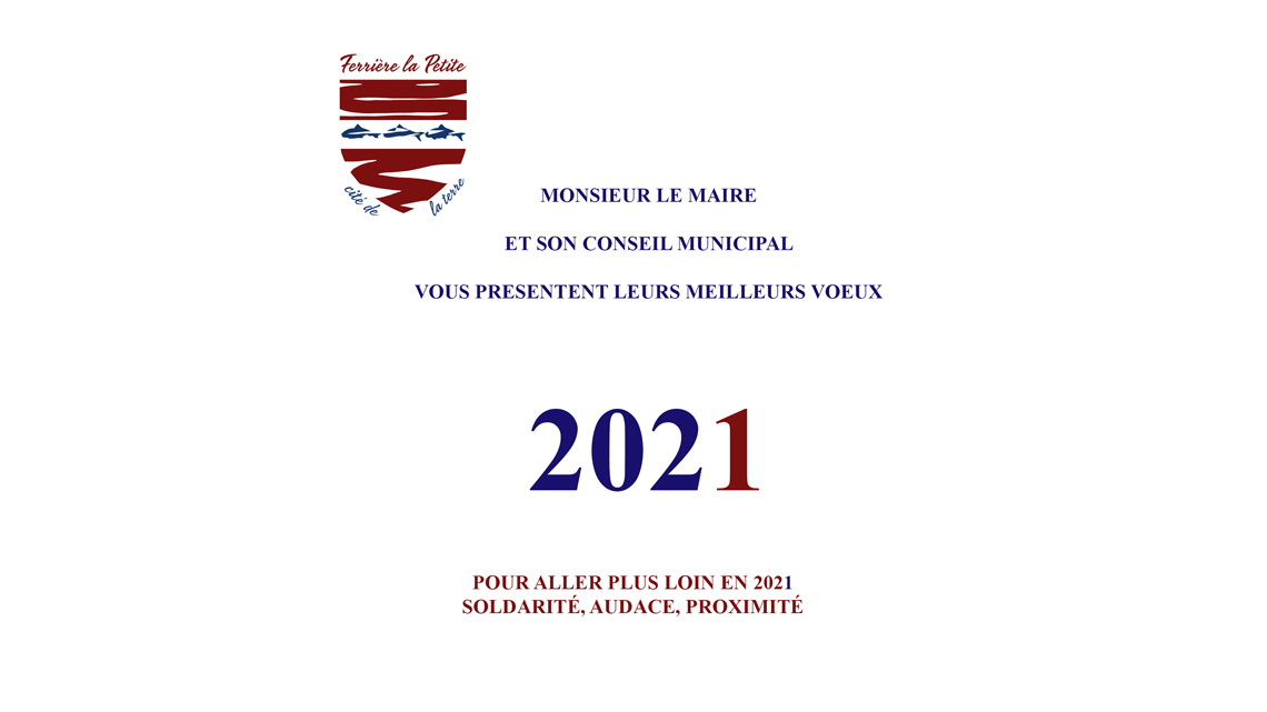 1er Janvier 2021: Vœux du maire