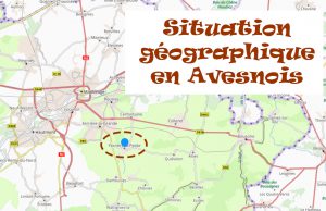 Carte routière situant Ferrière la Petite au sein de l'Avesnois