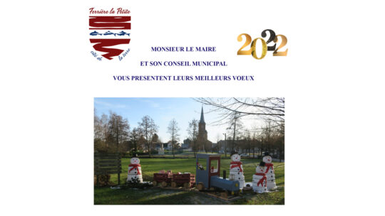 1er janvier 2022 : Vœux du maire & du conseil municipal