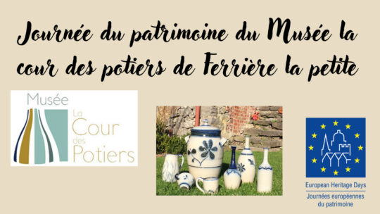 18 septembre 2022 : Journée du Patrimoine à la Poterie