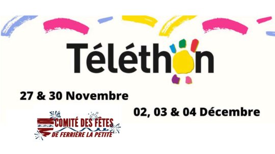 27 novembre au 4 décembre : Téléthon