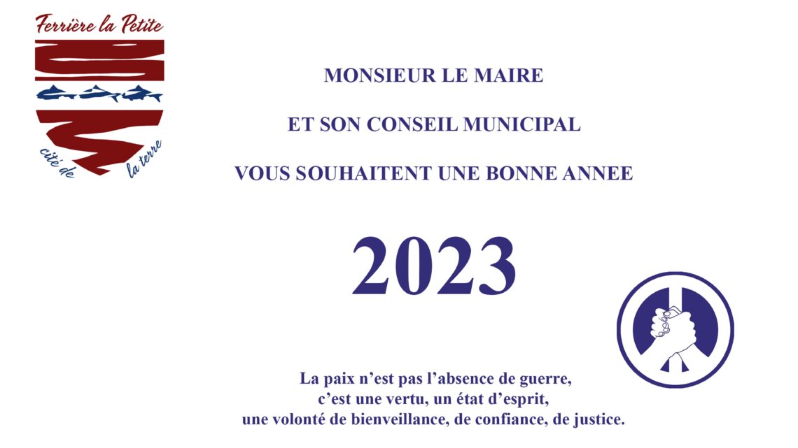 13 janvier 2023 : Vœux du maire