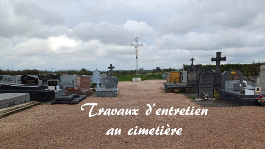 Octobre 2023 : Travaux d’entretien au cimetière