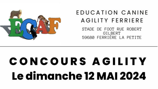 12 mai 2024 : Concours Agility