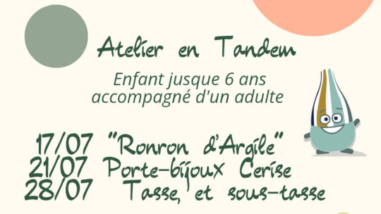 Juillet & Août 2025 : Ateliers en Tandem