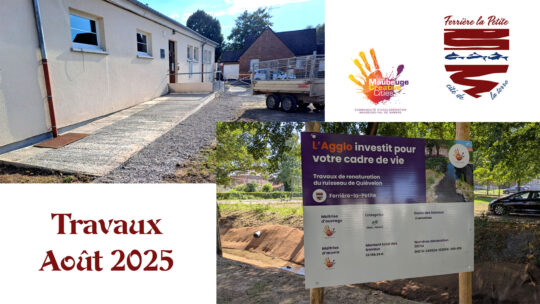 Août 2025 : Travaux